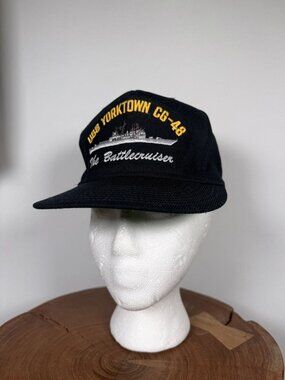 Vintage Made in USA Navy Military Ship Trucker Hat